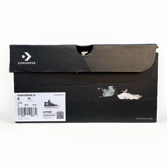 Converse CTAS Malden Street Mid Top Men 9 Canvas Shoes A11708F Grind Coffee - Picture 8 of 9